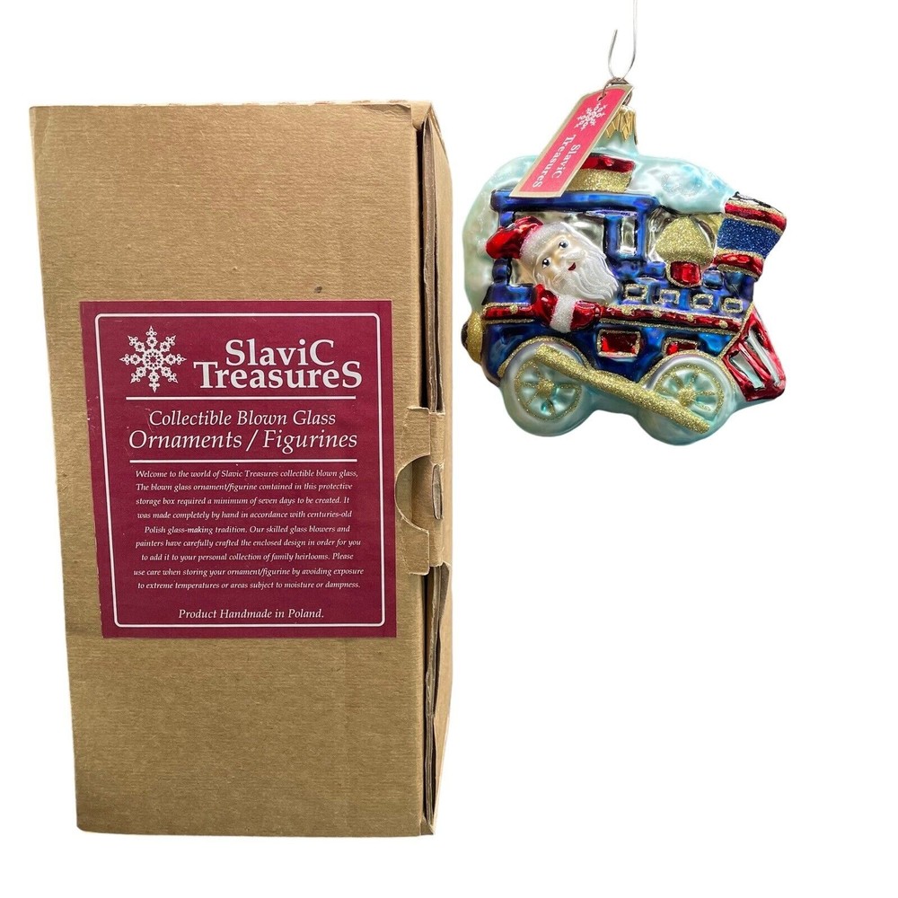 Slavic Treasures Ornament THE SANTA EXPRESS ORNAMENT PG-043 Poland Signed Dated